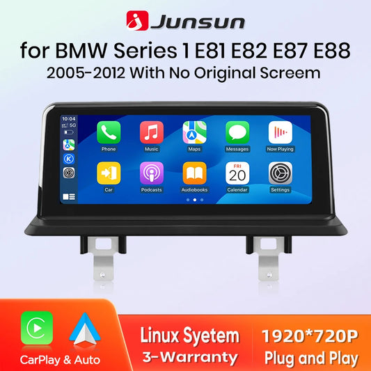 Linux Wireless Carplay Android Auto BMW 1 Series E81 E82 E87 E88