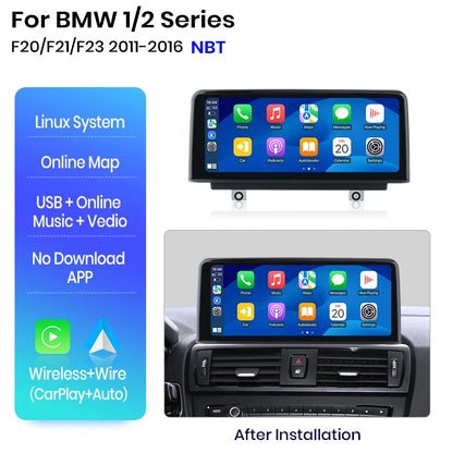 Linux System Wireless Carplay Android Navigation for BMW 1 2 3 4 Series F20 F21 F22 F30 F31 F32 F33