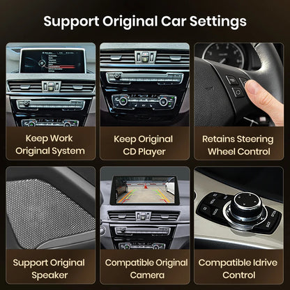 Wireless CarPlay/ Andorid Auto Navigation For BMW X1 F48 X2 F49 2013-2020