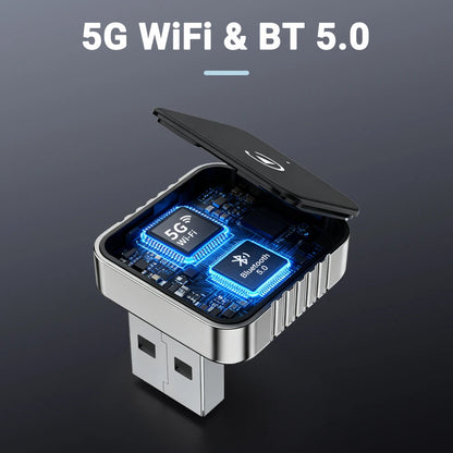 2 in 1 Wired to Wireless CarPlay Android Auto USB Adapter