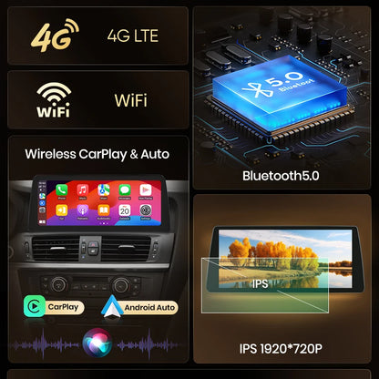 Wireless Carplay/ Android Auto Navigation For BMW X3 F25 X4 F26 2010-2017