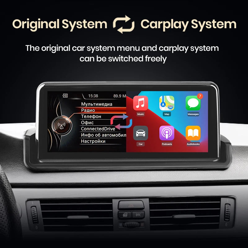 Wireless Navigation Carplay Android Auto BMW 3 Series E90 E91 E92 E93
