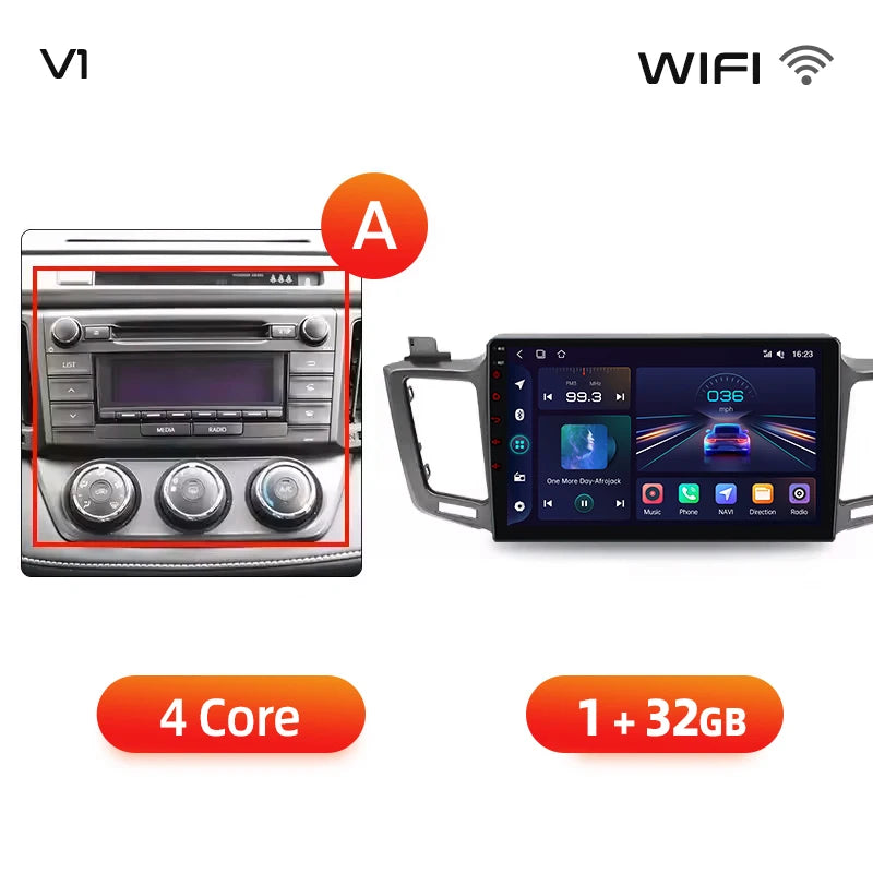 Android Infotainment for Toyota RAV4 (2012–2018)