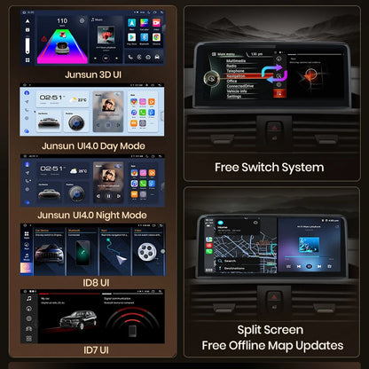 Wireless CarPlay Andorid Auto Navigation For BMW X3 F25 X4 F26 2018-2021 EVO