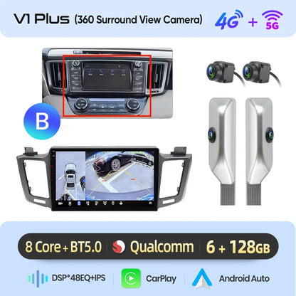 Android Infotainment for Toyota RAV4 (2012–2018)