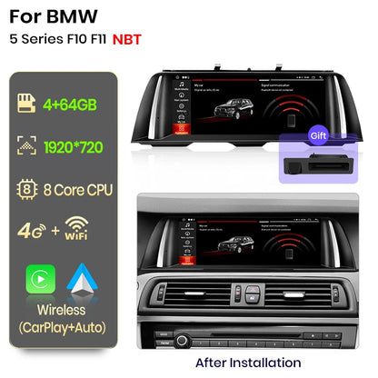 Wireless CarPlay Android Auto System For BMW 5 Series F10 F11 2011-2017