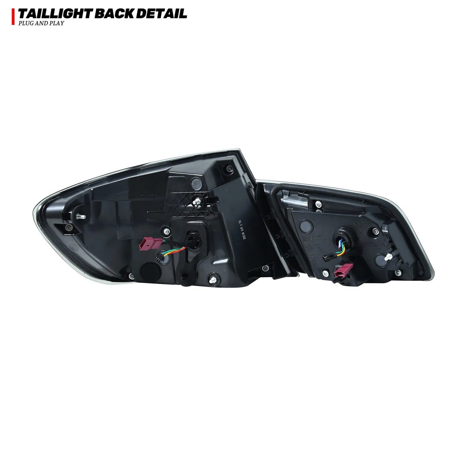 LED Tail Lights for BMW 5-Series F10 M5 2011-2016 520i 528i 535i Sequential Turn Signal Black Rear Lamps Assembly [Not Fit G30]