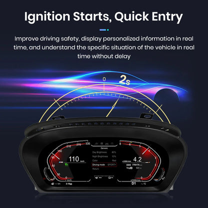 Digital Cluster Dashboard For BMW X5 E70 X6 E71 2006-2013