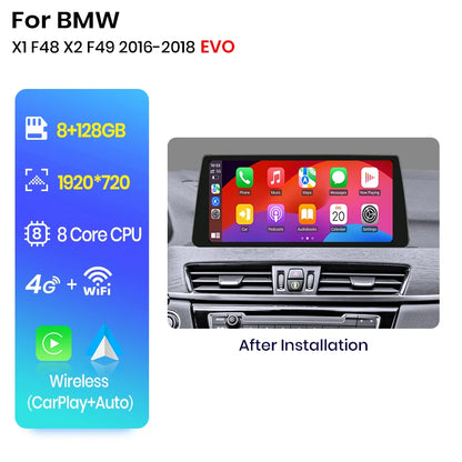 Wireless CarPlay/ Andorid Auto Navigation For BMW X1 F48 X2 F49 2013-2020