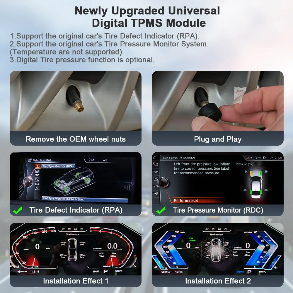 Digital Cluster Wireless Carplay for BMW 3 Series E90 E91 E92 2005-2012