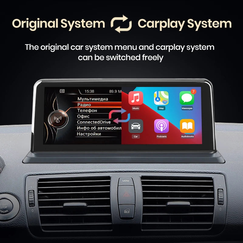 Linux Wireless Carplay Android Auto BMW 1 Series E81 E82 E87 E88
