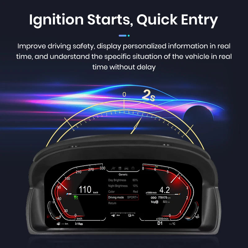 Digital Cluster Dashboard For BMW X1 E84 2009-2015