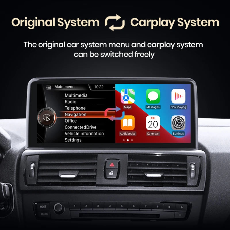 Wireless CarPlay/ Andorid Auto Navigation For BMW E90 E91 E92 E93 2005-2012
