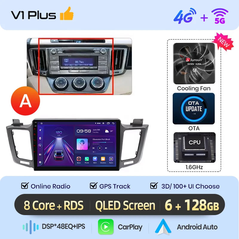 Android Infotainment for Toyota RAV4 (2012–2018)