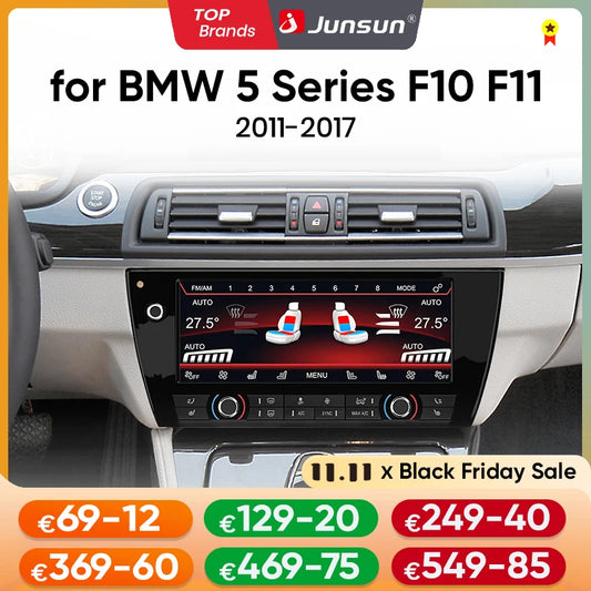 Junsun 10.25 inch Air Conditioning Screen For BMW 5 Series F10 F11 2011-2017 LCD Digital Display Climate Control Touch AC Board