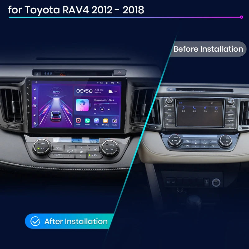 Android Infotainment for Toyota RAV4 (2012–2018)