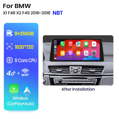 Wireless CarPlay/ Andorid Auto Navigation For BMW X1 F48 X2 F49 2013-2020