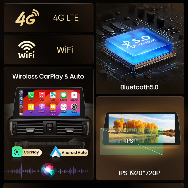 Wireless CarPlay/ Andorid Auto Navigation For BMW X1 F48 X2 F49 2013-2020