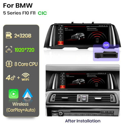 Wireless CarPlay Android Auto System For BMW 5 Series F10 F11 2011-2017