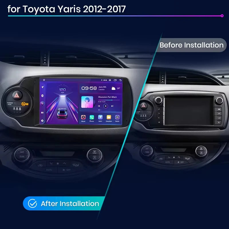 Android Infotainment for Toyota Yaris (2012–2017)