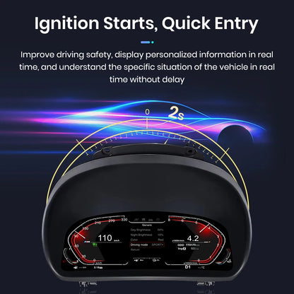 Digital Cluster Dashboard For BMW 1 Series E81 E82 E87 E88 2006 -2015