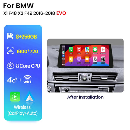 Wireless CarPlay/ Andorid Auto Navigation For BMW X1 F48 X2 F49 2013-2020