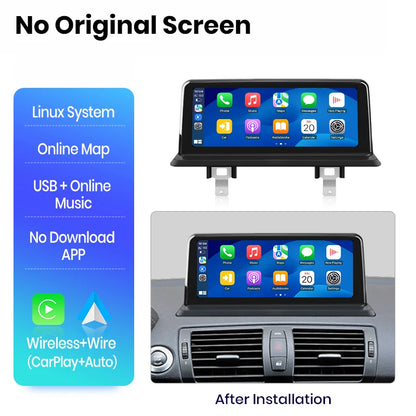 Linux Wireless Carplay Android Auto BMW 1 Series E81 E82 E87 E88
