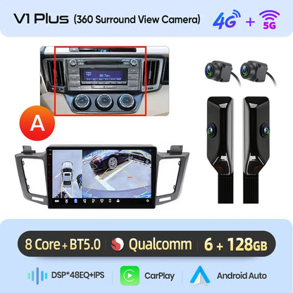 Android Infotainment for Toyota RAV4 (2012–2018)