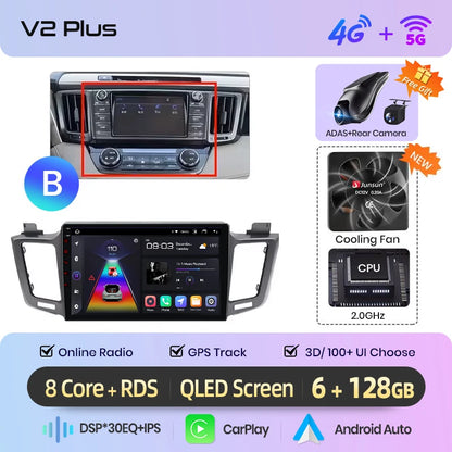 Android Infotainment for Toyota RAV4 (2012–2018)