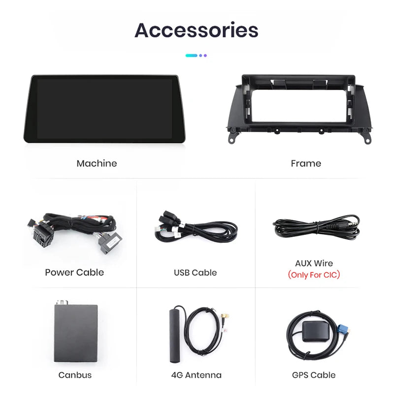 Wireless Carplay/ Android Auto Navigation For BMW X3 F25 X4 F26 2010-2017