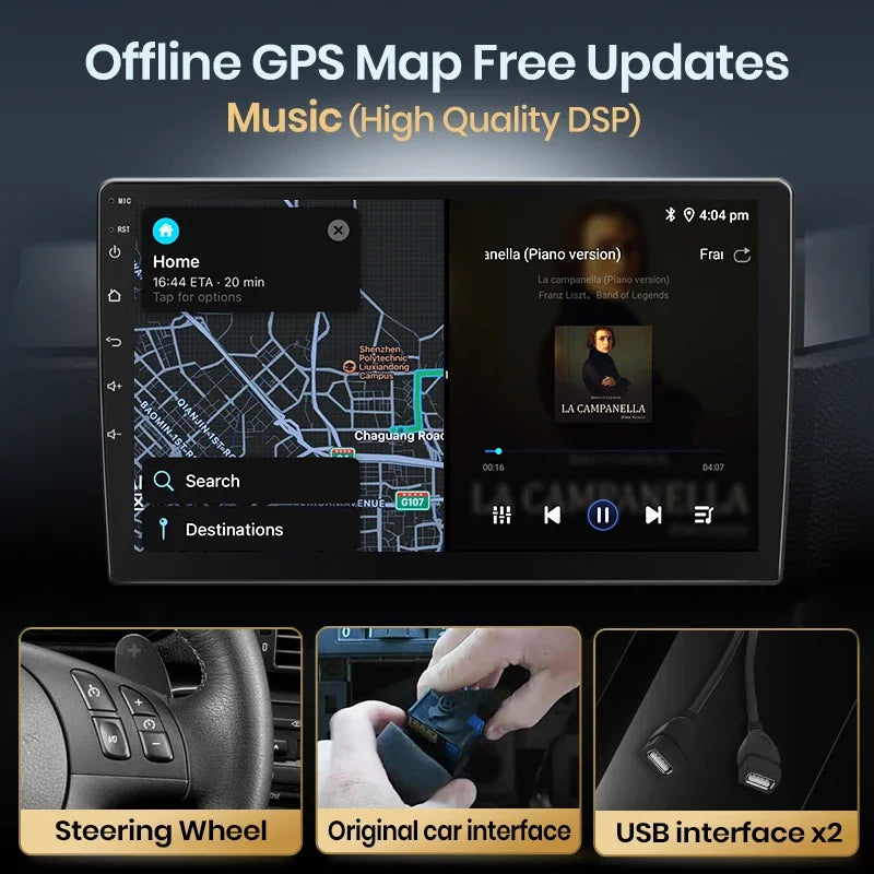 Wireless CarPlay Android Auto Navigation For Hyundai Tucson 2 ix35 2009 - 2015
