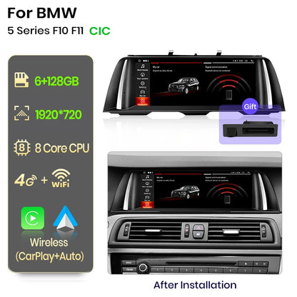 Wireless CarPlay Android Auto System For BMW 5 Series F10 F11 2011-2017