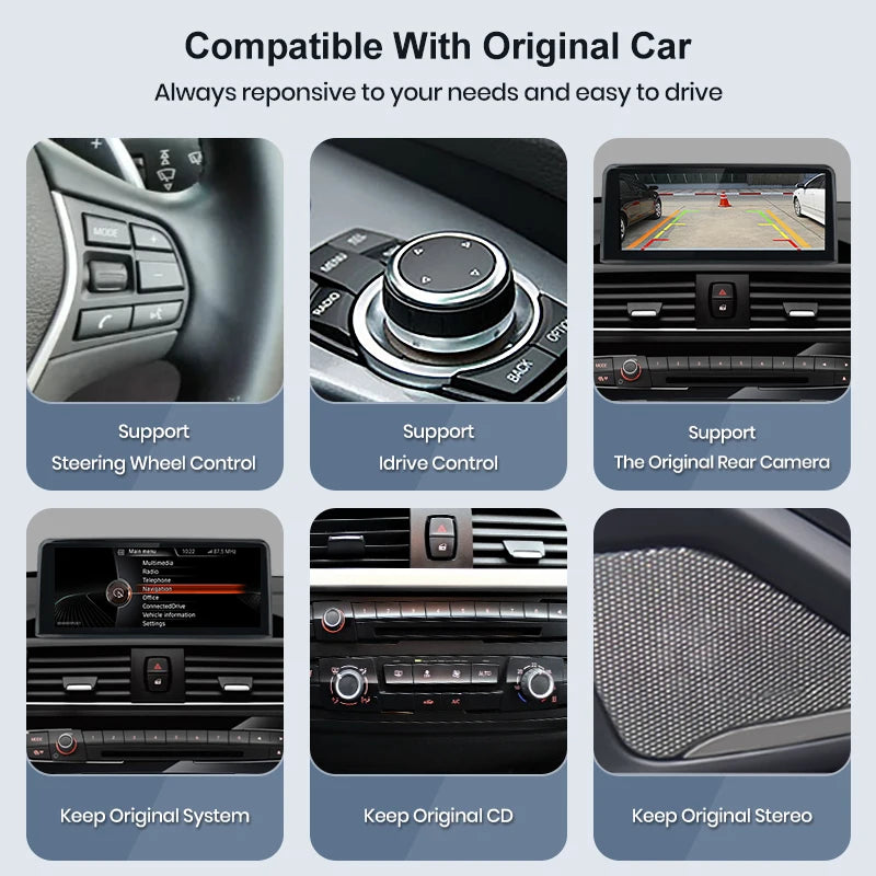 Wireless Carplay Android Auto For BMW 1 2 3 4 Series