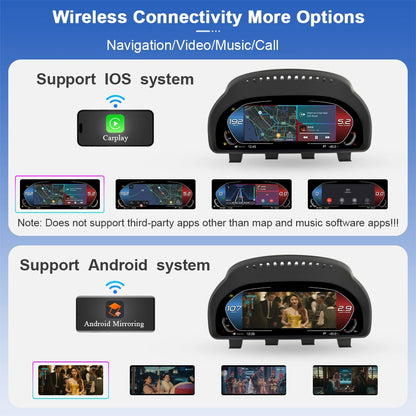 Digital Instrument Cluster For BMW 5 series F10 F11 F18 GT-F07 2009-2017 Carplay Android Mirroring TPMS