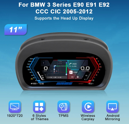 Digital Cluster Wireless Carplay for BMW 3 Series E90 E91 E92 2005-2012