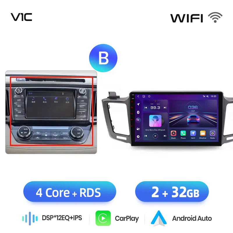 Android Infotainment for Toyota RAV4 (2012–2018)