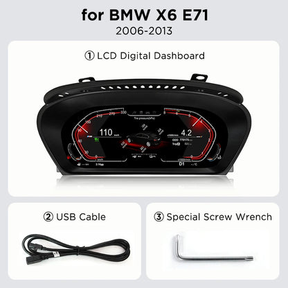 Digital Cluster Dashboard For BMW X5 E70 X6 E71 2006-2013