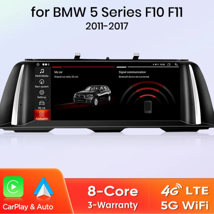 Wireless CarPlay Android Auto System For BMW 5 Series F10 F11 2011-2017