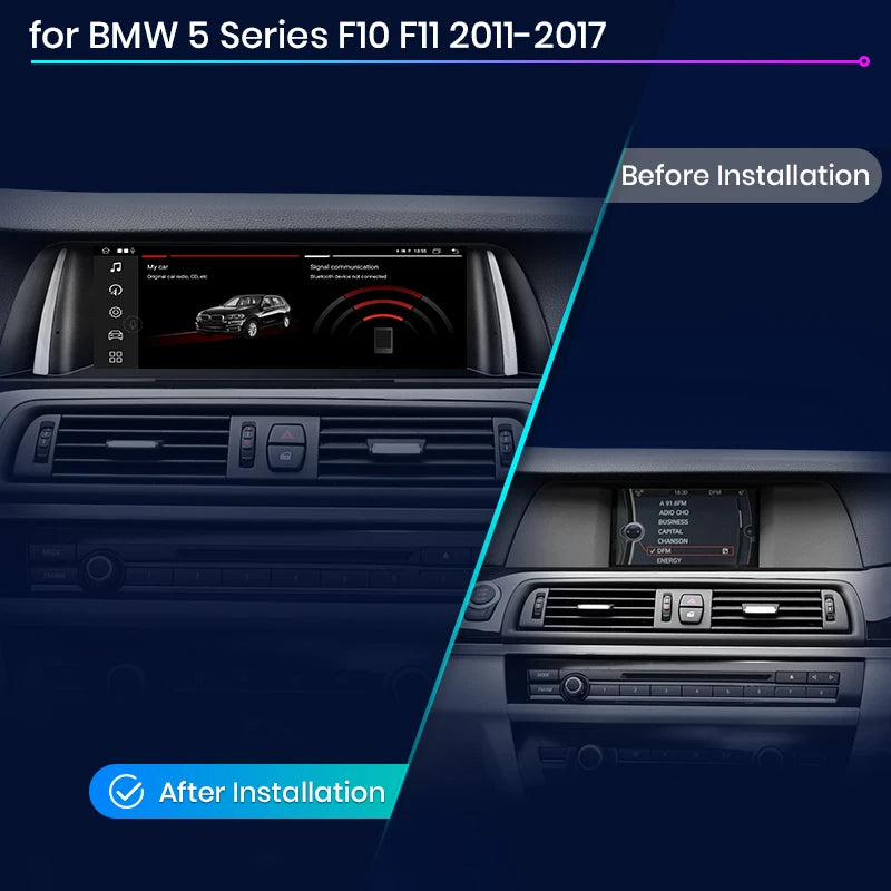 Wireless CarPlay Android Auto System For BMW 5 Series F10 F11 2011-2017