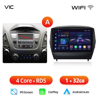 Wireless CarPlay Android Auto Navigation For Hyundai Tucson 2 ix35 2009 - 2015