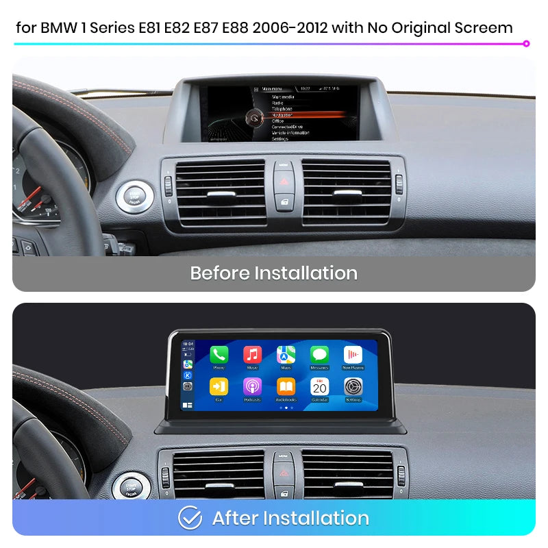 Linux Wireless Carplay Android Auto BMW 1 Series E81 E82 E87 E88