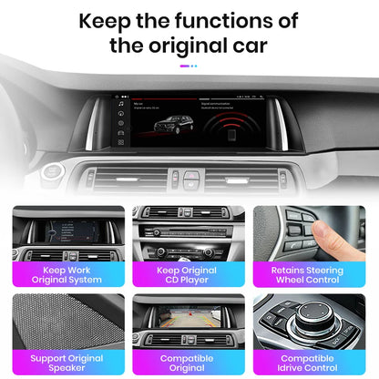 Wireless CarPlay Android Auto System For BMW 5 Series F10 F11 2011-2017