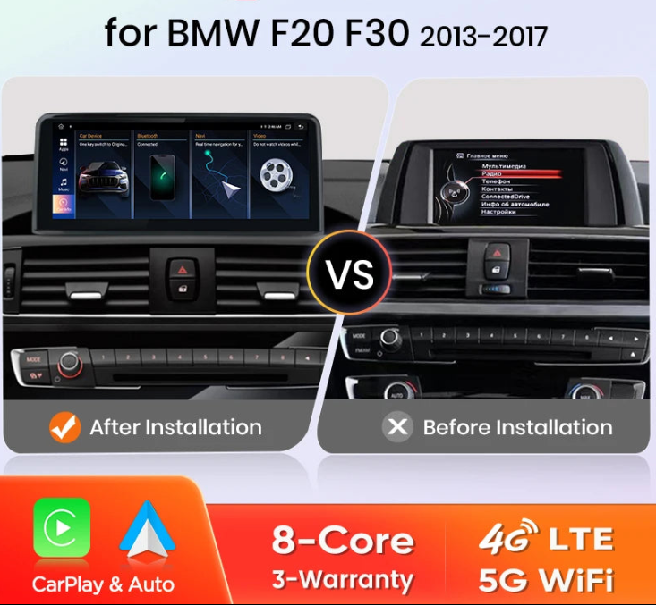 Wireless Carplay Android Auto For BMW 1 2 3 4 Series
